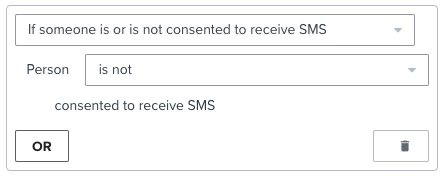 Alter Filter für 'Person ist nicht damit einverstanden, SMS zu empfangen'
