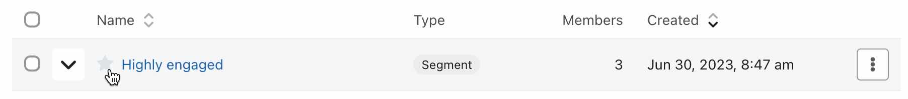 How to star a segment