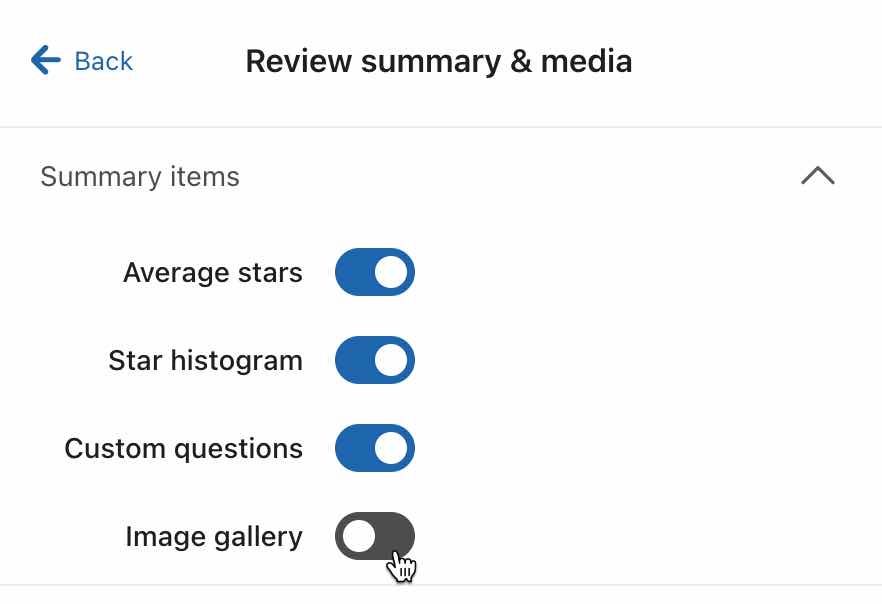 Galeria de imagens alternar