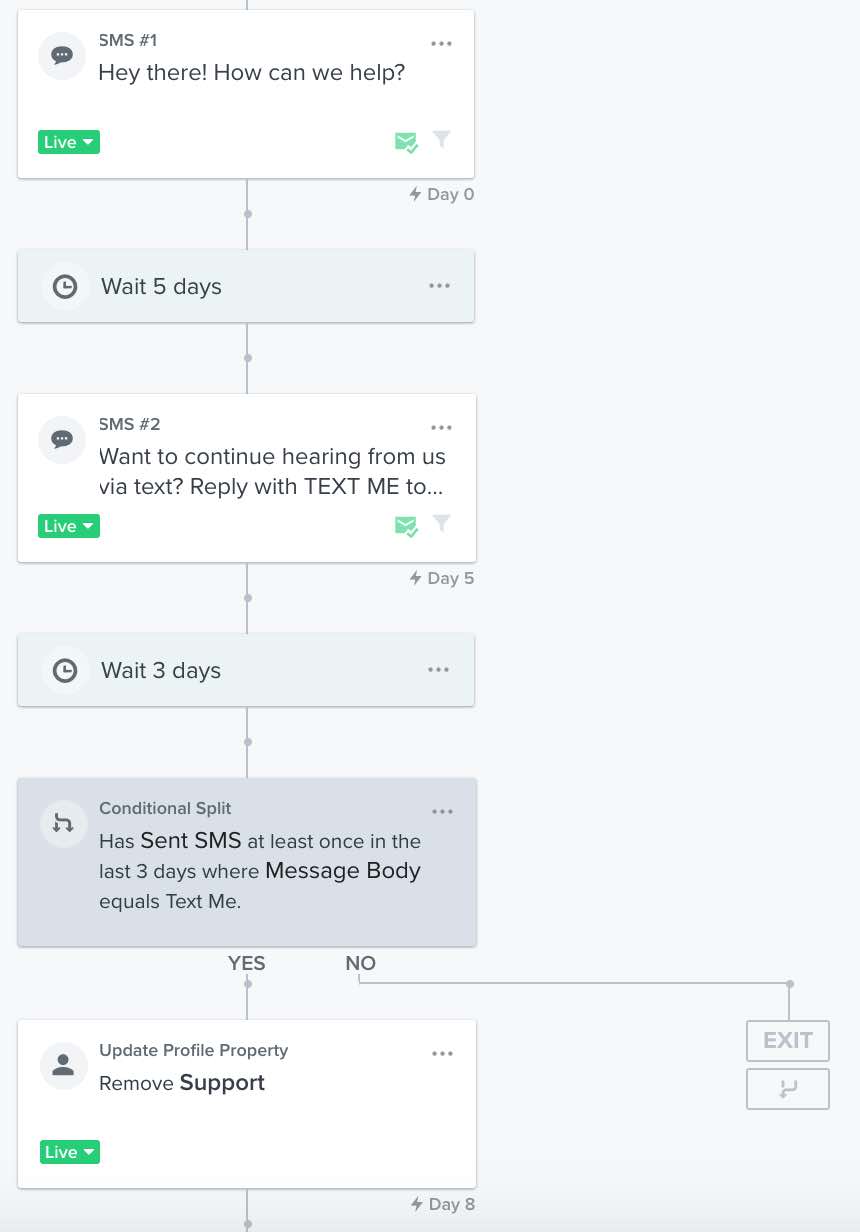 지원 가입자가 수신 거부할 수 있도록 프로필 속성 추가하기