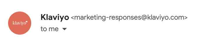 Um exemplo de cabeçalho de e-mail com o logotipo do BIMI