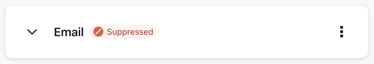 perfil que se suprime para el correo electrónico