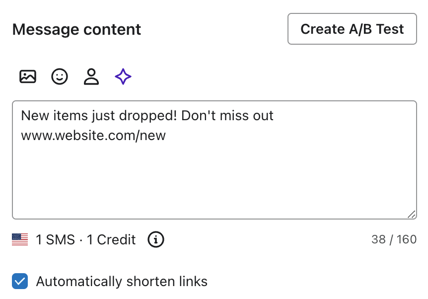 Leave the shorten links option turned on