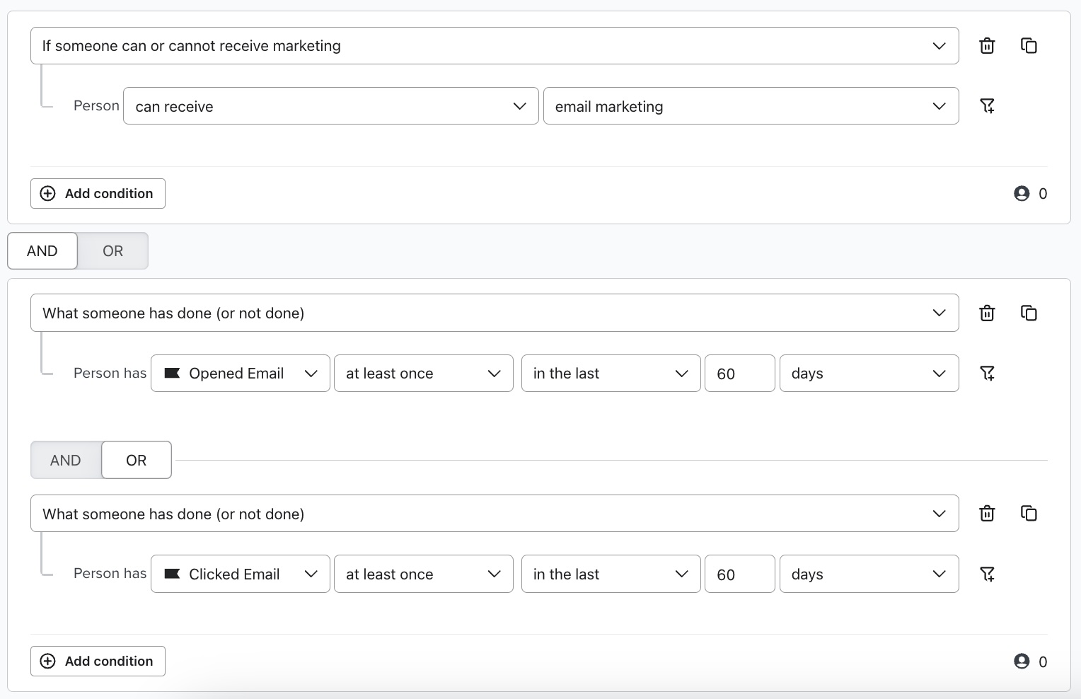 Numbers data type being used in segment conditions