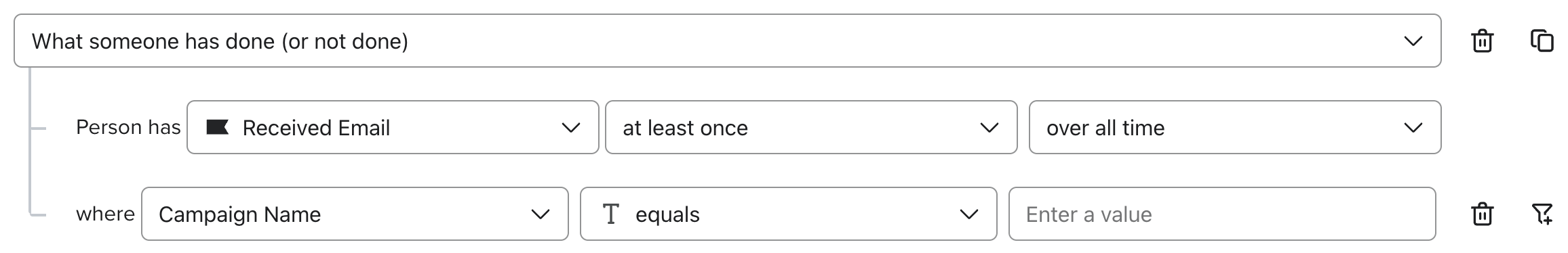 A segment of everyone who received the throttled campaign