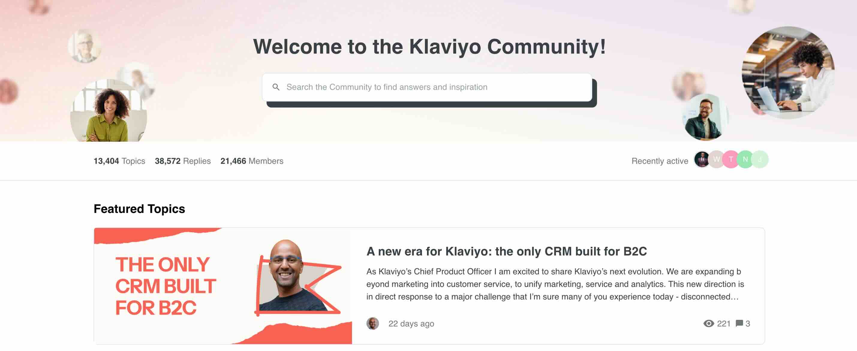 Klaviyo Community, ein Forum, in dem du alle deine Fragen zu Klaviyo stellen und Antworten erhalten kannst