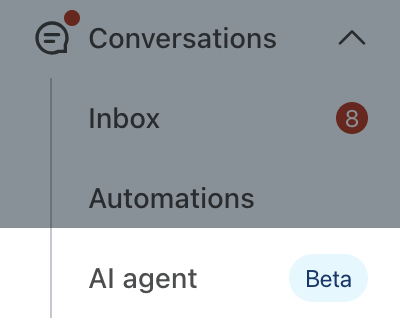 The AI Agent tab selected in Klaviyo's main navigation.