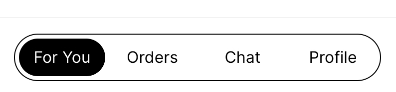 De 4 aanpasbare tabbladen die samen de Klaviyo Customer Hub lade vormen waartussen een shopper kan klikken.