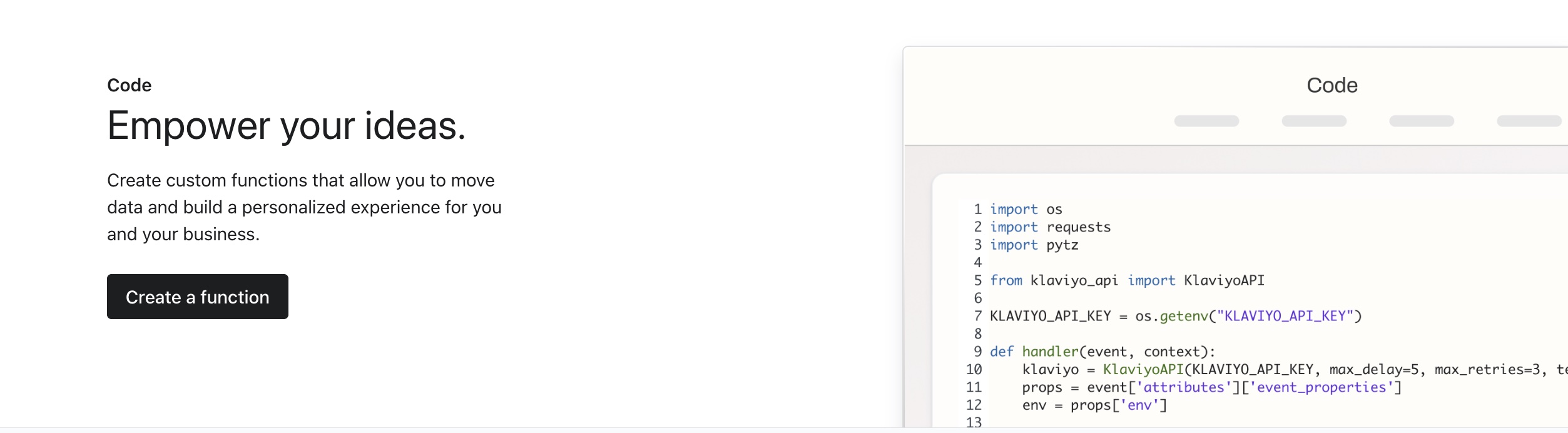 Maak een functieknop