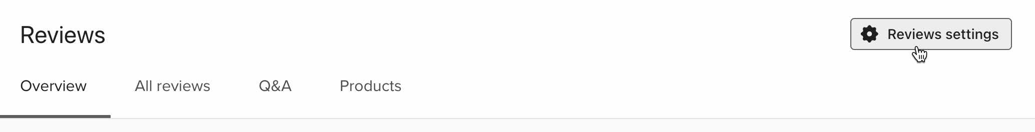 Instellingen van Reviews