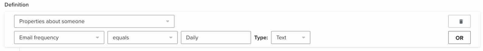Codzienne preferencje segment