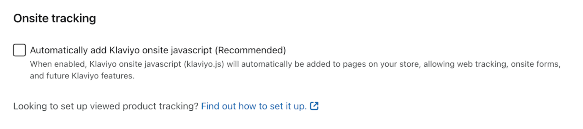 BigCommerce ustawienie śledzenia na miejscu