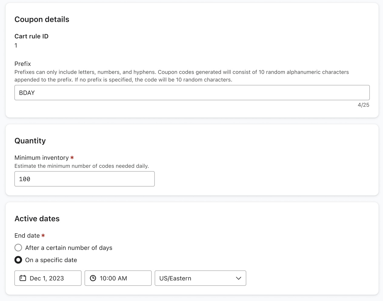 Prawidłowo skonfiguruj kupon PrestaShop w Klaviyo