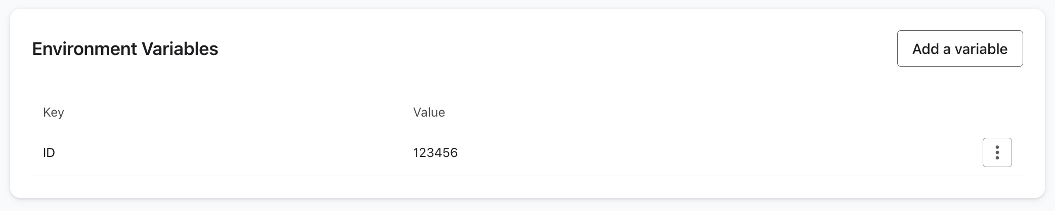 Utworzone zmienne środowiskowe