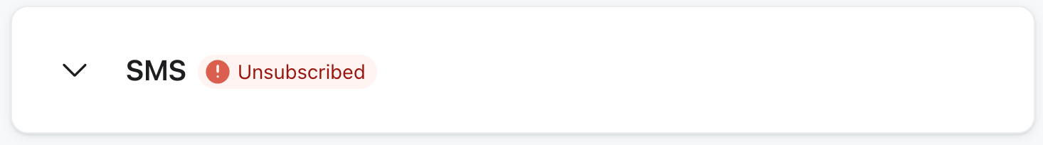 wycofać subskrypcję statusu dla SMS