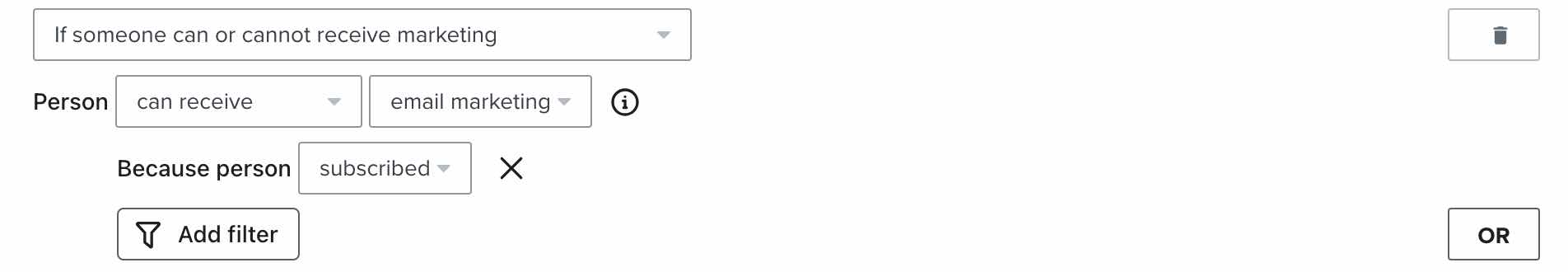prenumerera på e-post segment