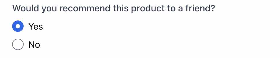 Envalsfrågor med ett svarsalternativ