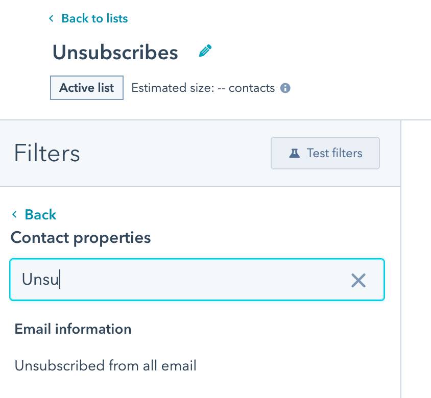 kontakt egenskaper sökfält med Unsu i sökningen