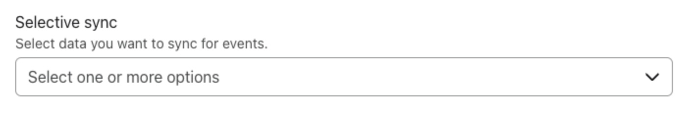 Selektivt synkroniseringsfält