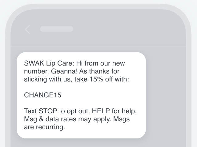 Exempel på en första text från ett nytt nummer