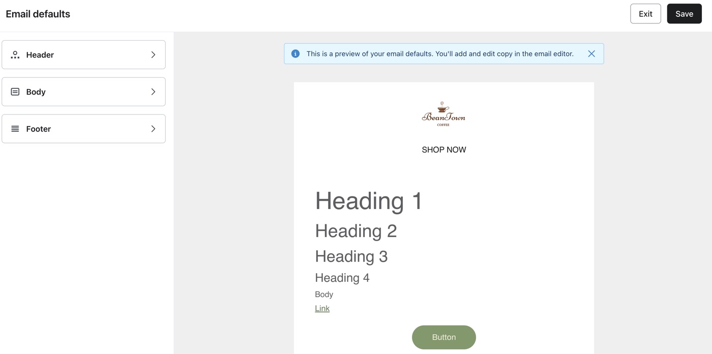 Guia Marca com links para cada elemento da interface do usuário listado à esquerda.