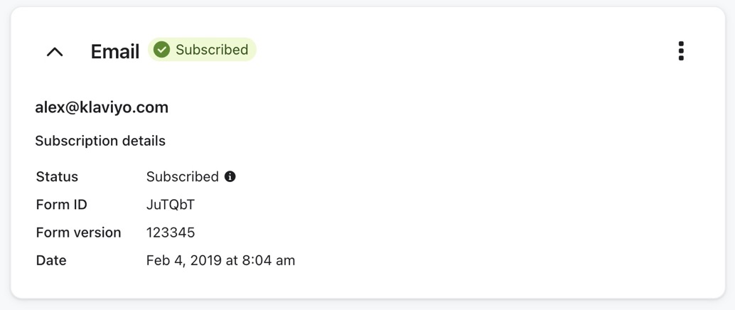 Profiel met e-mailtoestemming