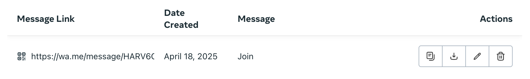 prenumerera länk i WhatsApp
