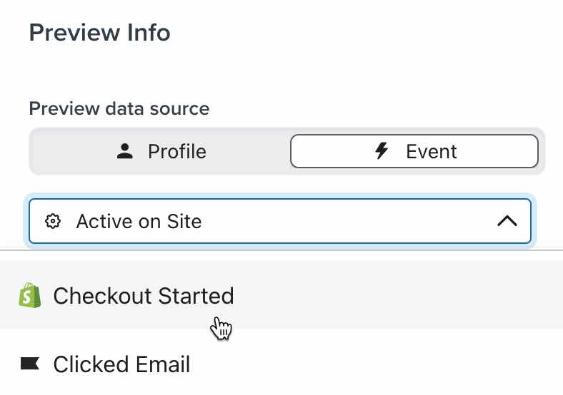イベントを選択