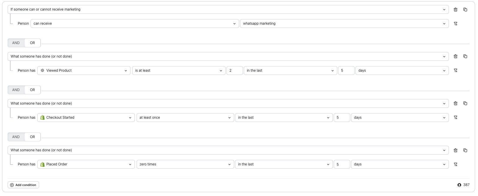 Compradores de alta intenção do WhatsApp