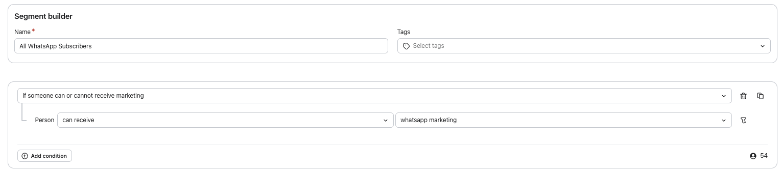 Todos los suscriptores de WhatsApp