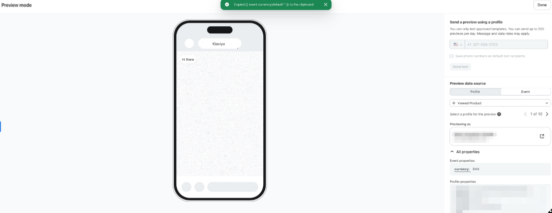 Adicionar variável de evento