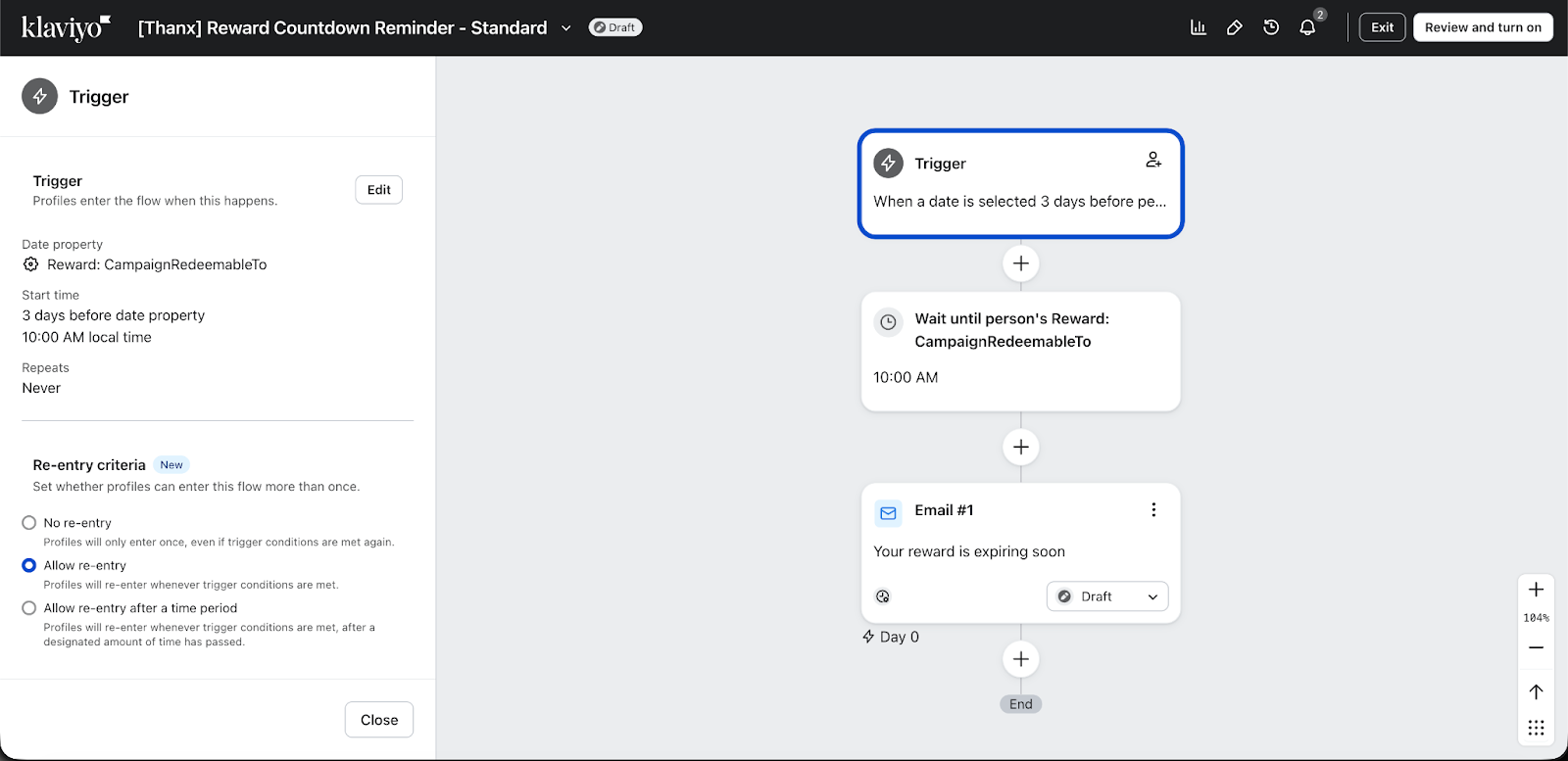 Klaviyo help center screenshot